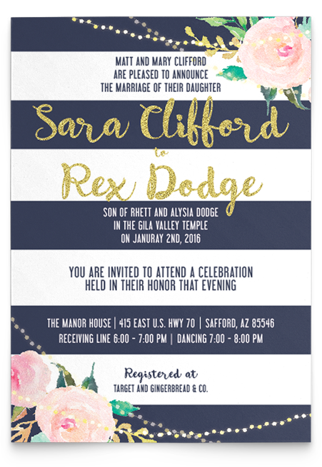 Chevron & Stripes - Garden Roses (500x680), Png Download