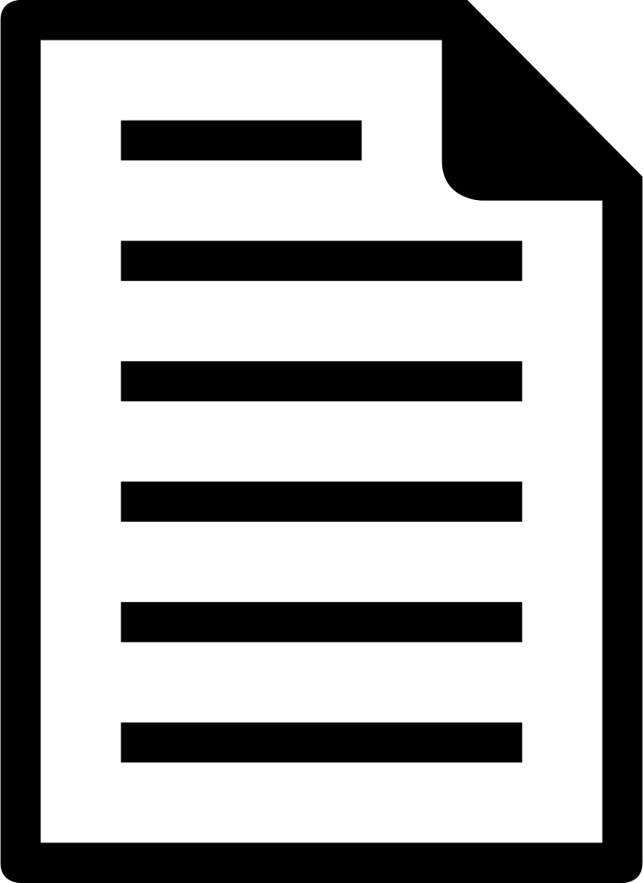 File Interface Symbol Of Text Paper Sheet Comments - Icono Hoja De Papel (714x980), Png Download