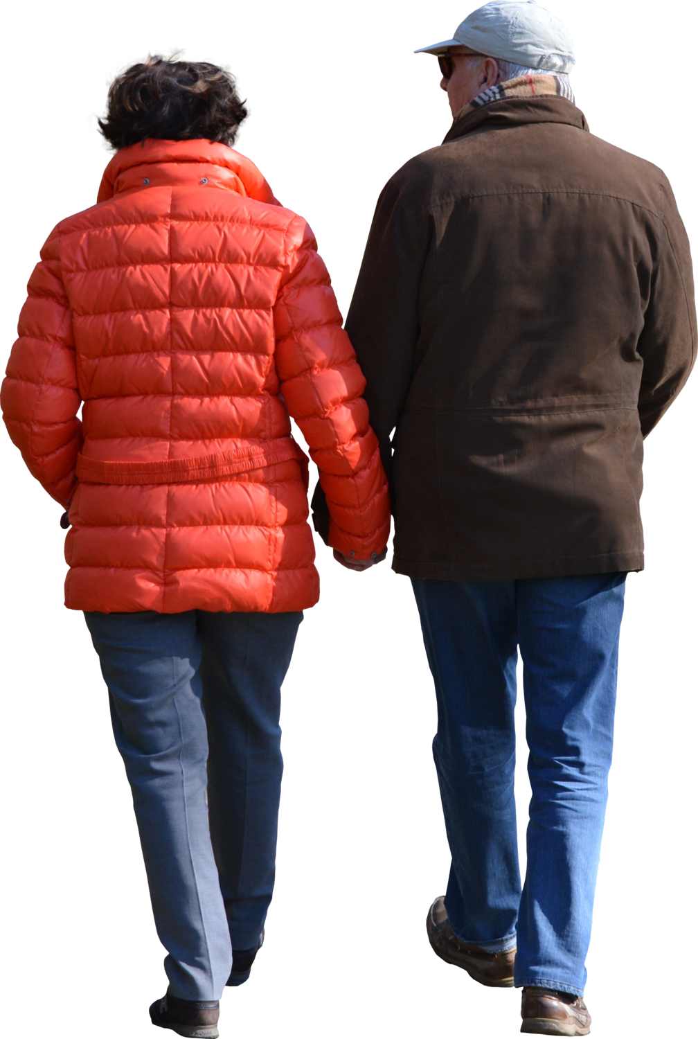 Oldcouplewalking - Elderly Couple Walking Png (1008x1500), Png Download
