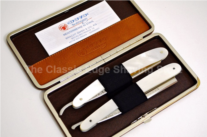 Dovo Brown Leather Hard Case For 2 Straight Razors - Utility Knife (700x700), Png Download