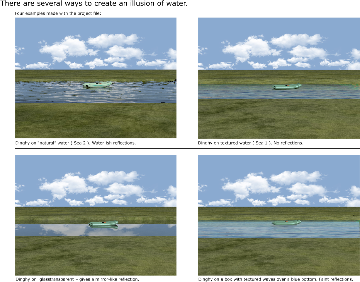 The Difference Is That "sea 1" Is Textured With A Semitransparent - Grass (1280x969), Png Download