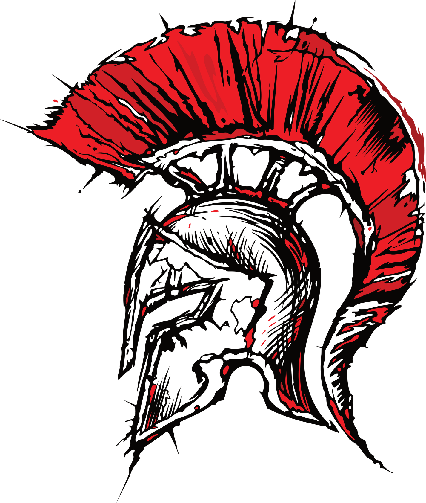 Cool Spartan Helmet (1427x1682), Png Download