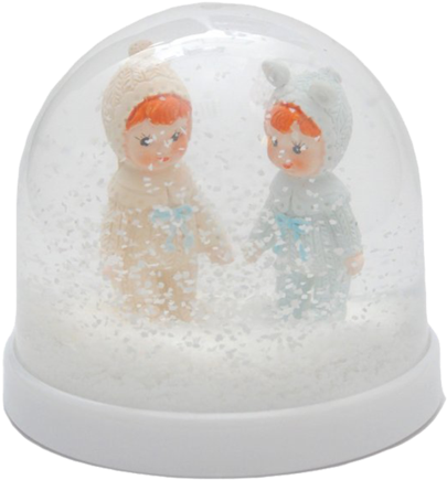 Lapin And Me Woodland Dolls Snow Globe - Snow (521x600), Png Download