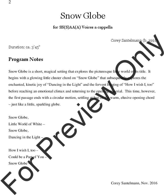 Snow Globe Thumbnail Snow Globe Thumbnail Snow Globe - Music (816x1056), Png Download