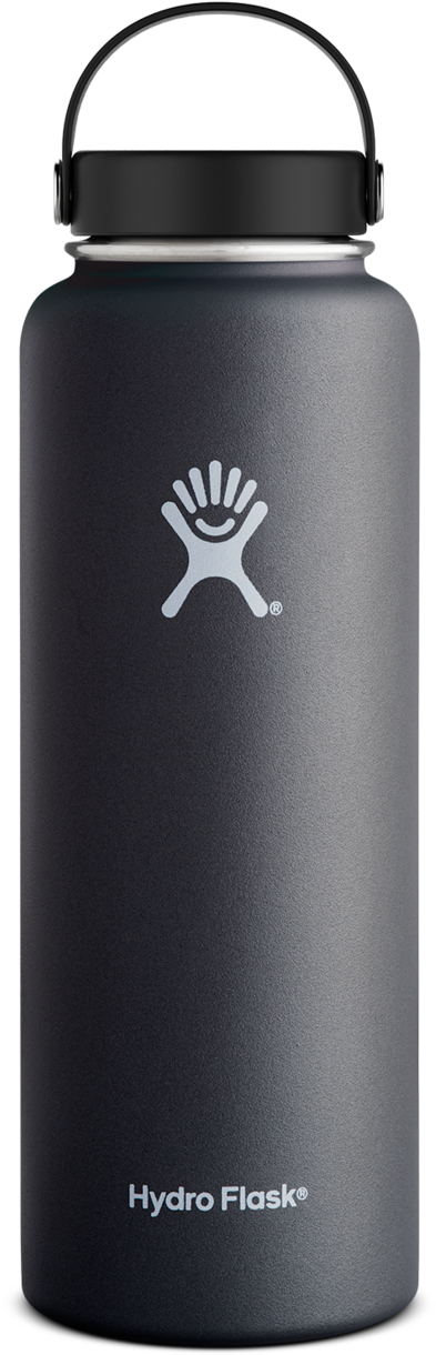 Hydro Flask 40 Oz Wide Mouth Bottle W/ Flex Cap - 32 Oz Tangelo Hydro Flask (530x1309), Png Download