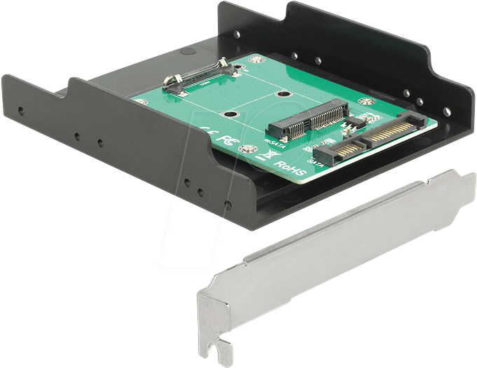 Converter Sata 22 Pin > Msata Bracket/frame Delock - Electronic Component (700x530), Png Download