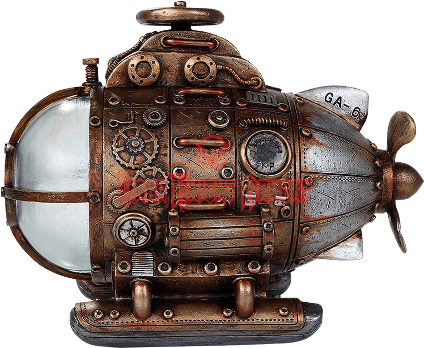 Submarine Steampunk (850x850), Png Download