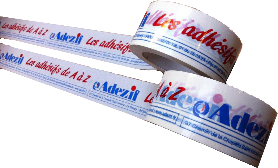 Printed Adhesive Tape With 2 Colours Printed Adhesive - Label (1024x765), Png Download