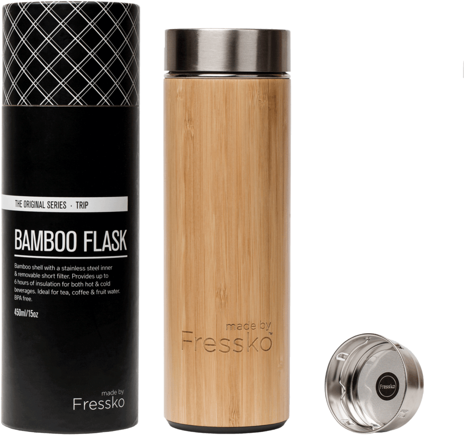 Fressko Bamboo Flask - Fressko (1024x1024), Png Download