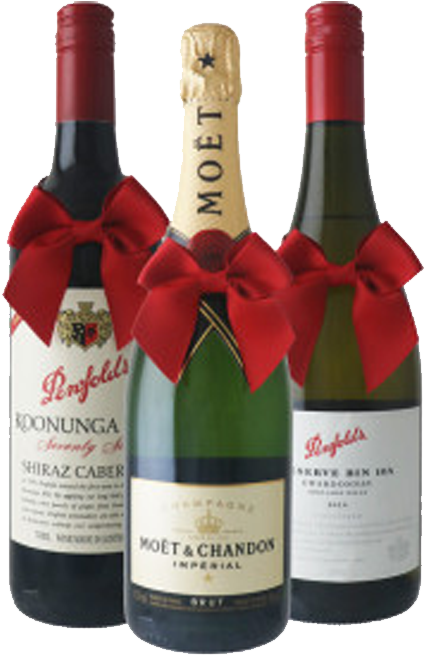 Shorty's Liquor Red Bow - Wine Bottle (900x900), Png Download