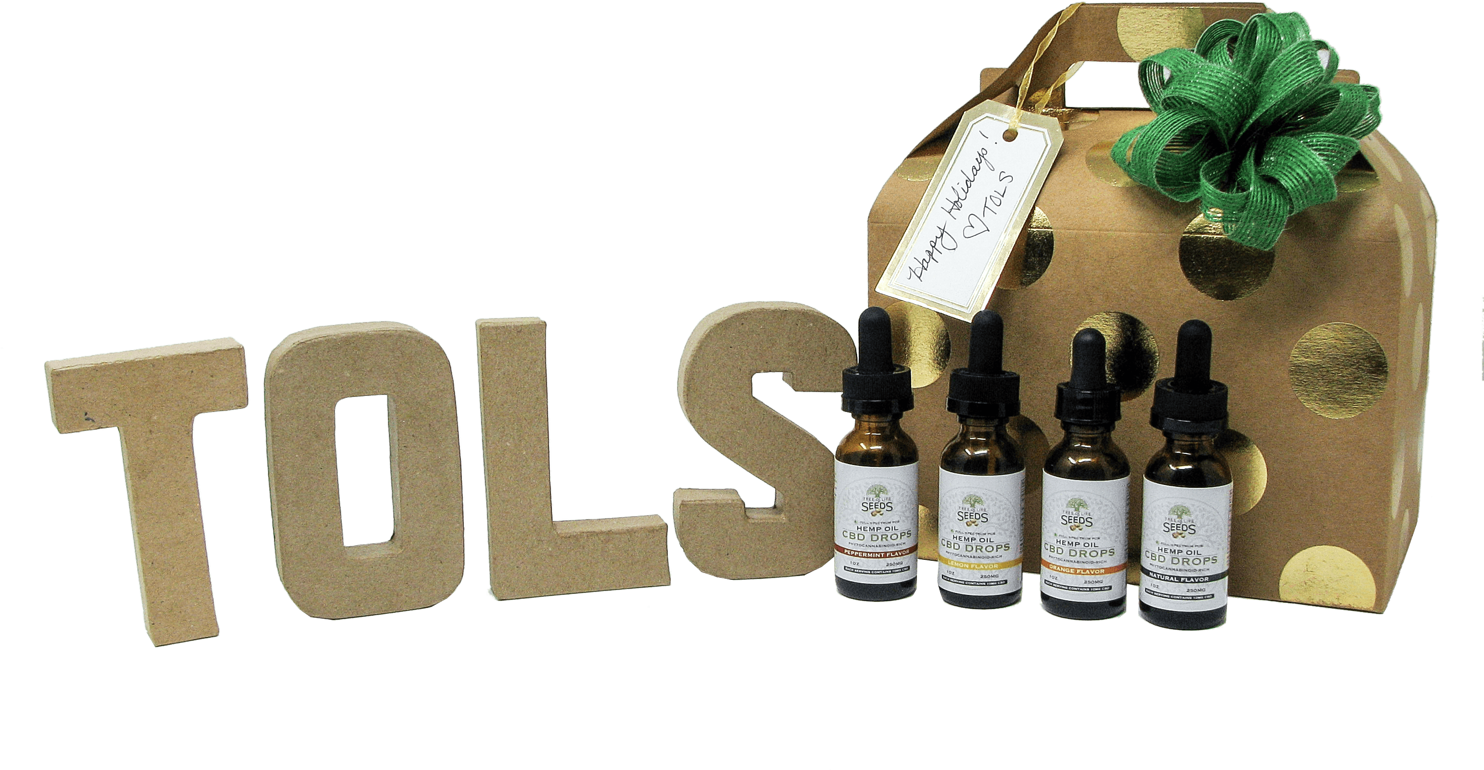 Tree Of Life Seeds Cbd Oil Drop Gift Set - Cannabidiol (3048x1764), Png Download