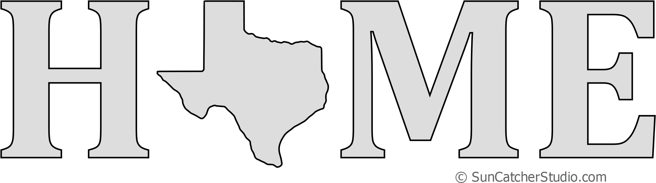 Download Texas Home Stencil Pattern Shape State Clip Art Outline PNG Image  with No Background - PNGkey.com, image size:2268x633