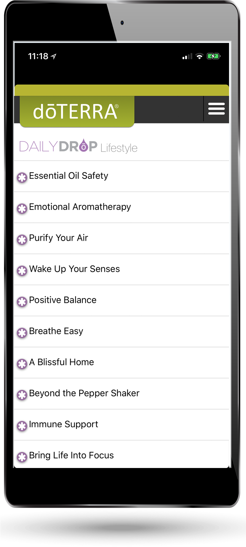 Daily Drop App1 - Doterra (868x1868), Png Download