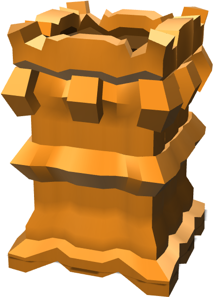 Castle Tower Vase/planter - Wood (1024x768), Png Download