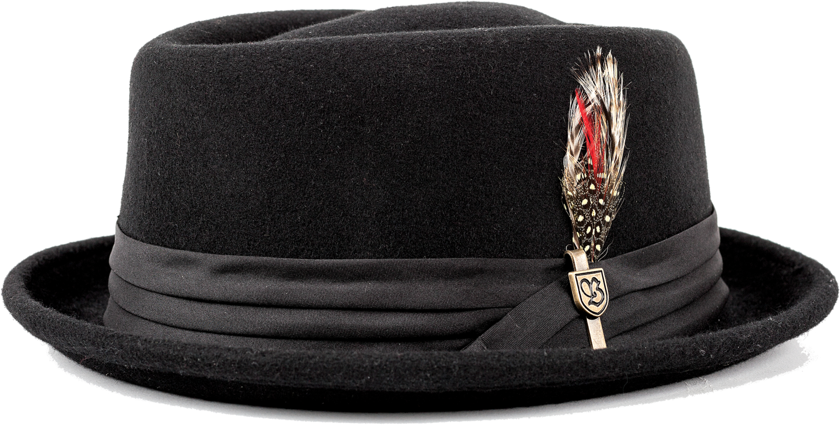 Stout Pork Pie Black/black - Brixton Pork Pie Hat (2048x1366), Png Download