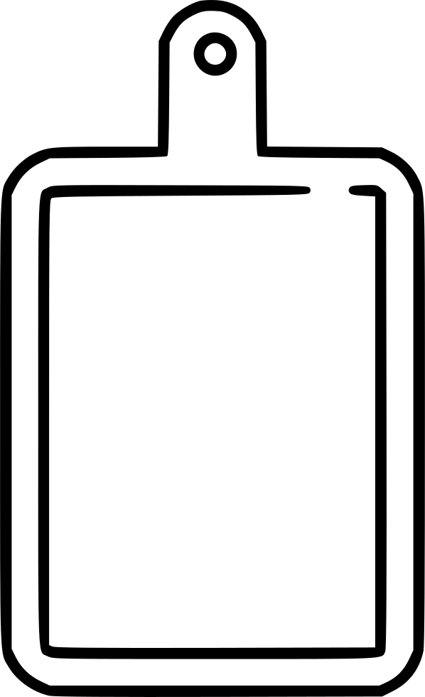 Chopping Svg Png Icon Free Download Onlinewebfonts - Chopping Board Clipart Png (598x980), Png Download