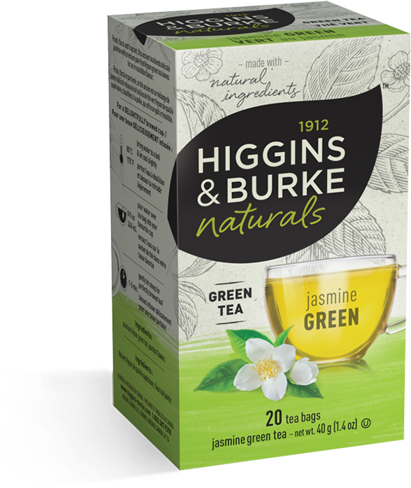 Higgins & Burke Jasmine Green Tea 20's - Higgins And Burke Green Tea (700x700), Png Download