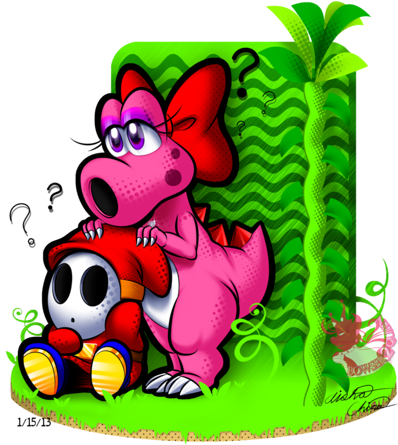 Shy Guy & Birdo - Mario Series (800x905), Png Download