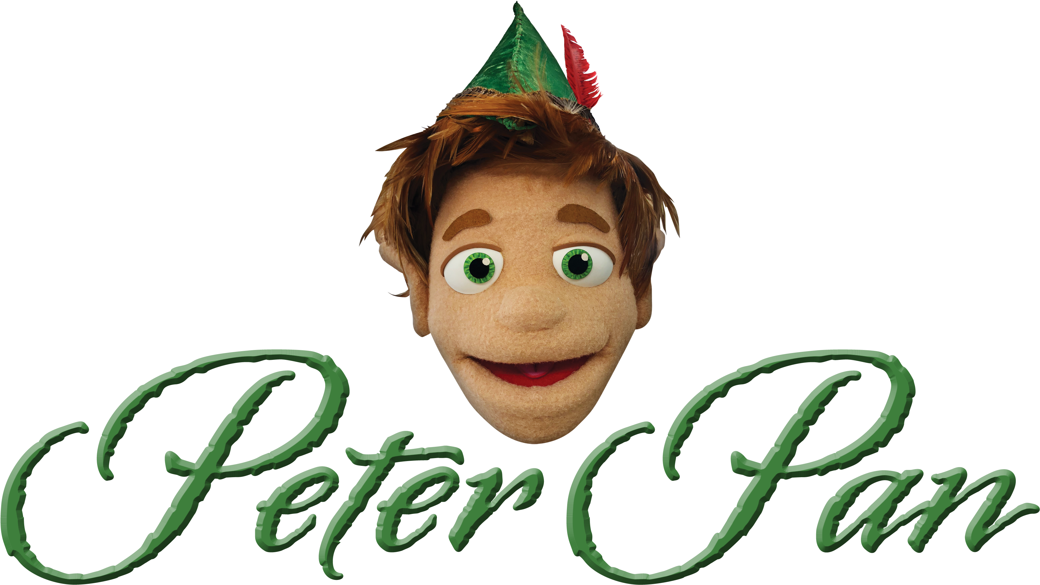 Dlux Puppets' Peter Pan - Cartoon (4500x2250), Png Download