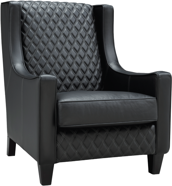 This Type Of Leather Comes From The Outermost Part - Club Chair (592x623), Png Download