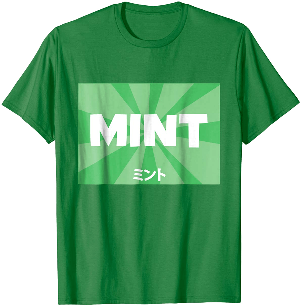 Mint With Japanese Text T-shirt - Shirt (1000x1015), Png Download