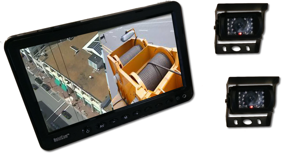 Hoistcam Monitor With Two Wired Cameras - Tablet Computer (1024x553), Png Download
