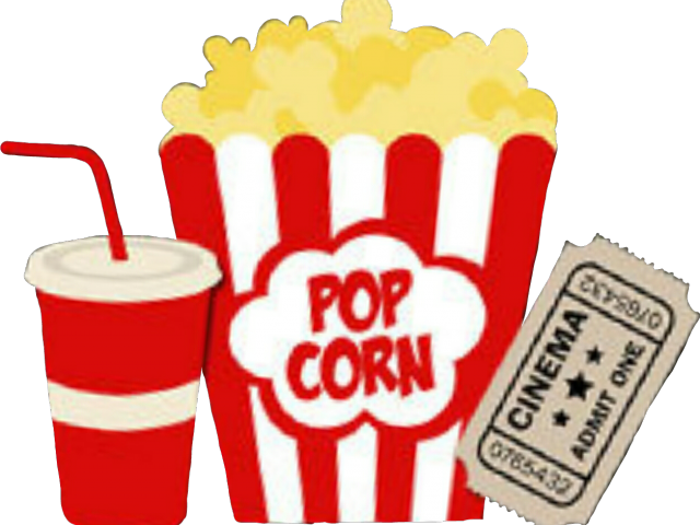 Soda Clipart Movie Popcorn - Popcorn Soda Png (640x480), Png Download