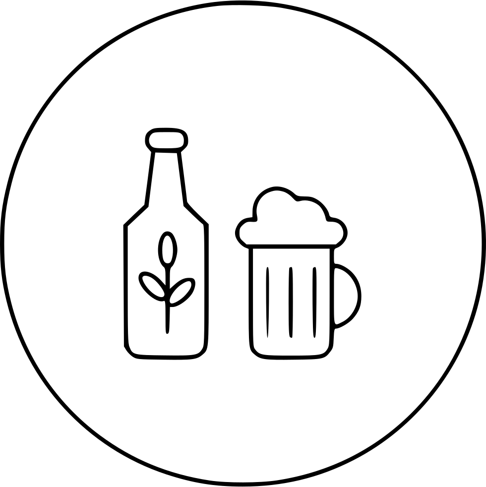 Beer Liquor Bottle Glass Mug Comments (980x982), Png Download