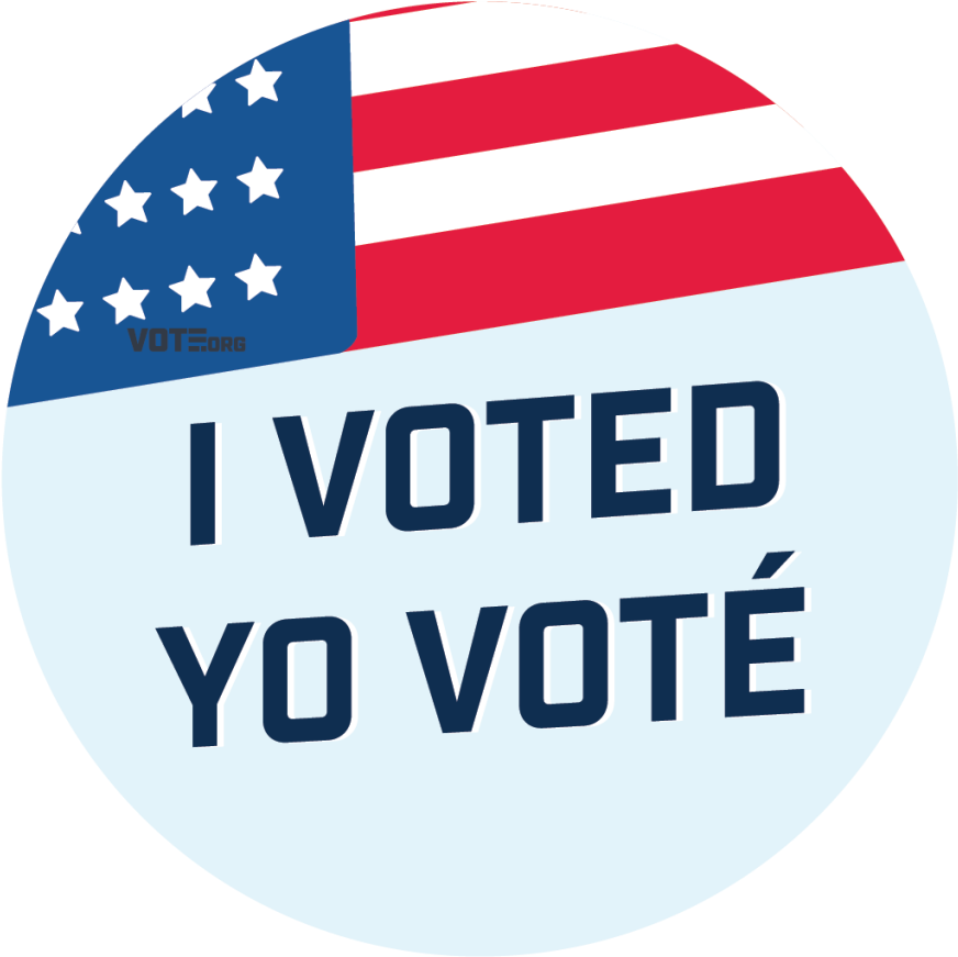 "i Voted" Stickers - Yo Vote (1024x1024), Png Download