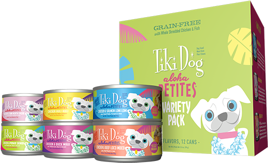Tiki Dog Aloha Petite Can Variety Pack - Tiki Dog Aloha Petites (600x600), Png Download