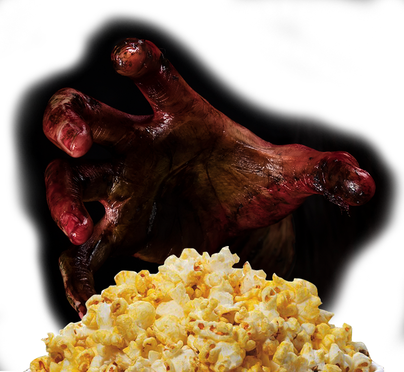 Cgv Cinemas Buena Park Transforms Into A Haunted Movie - Kettle Corn (800x738), Png Download