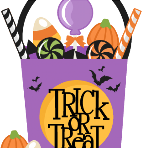 Trick Or Treat Clipart Halloween Candy Bag - Trick Or Treat Bag Clipart (640x480), Png Download
