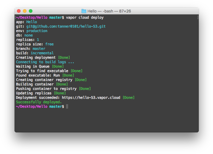 Vapor Toolbox Deploy - Angular 2 Code Example (731x532), Png Download