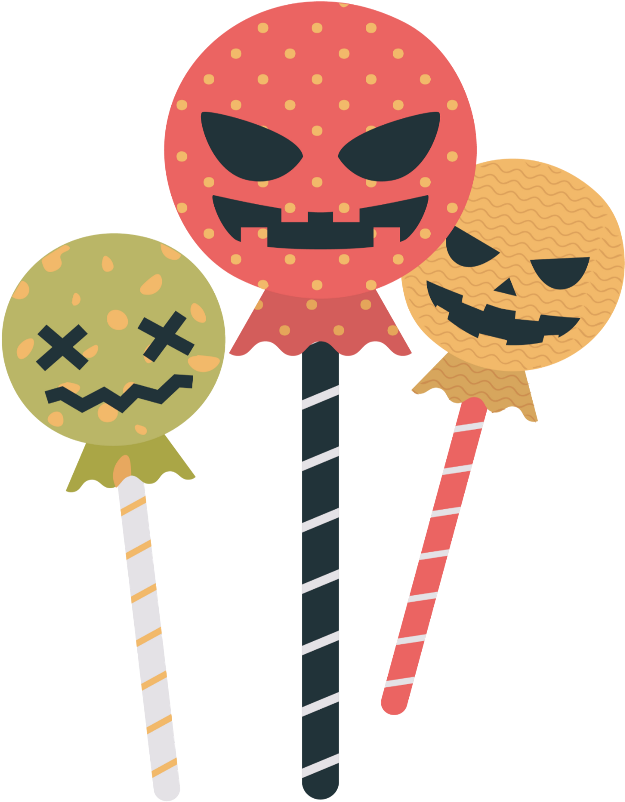 Mq Halloween Candy Lollipop Lollipops - Illustration (1024x1024), Png Download