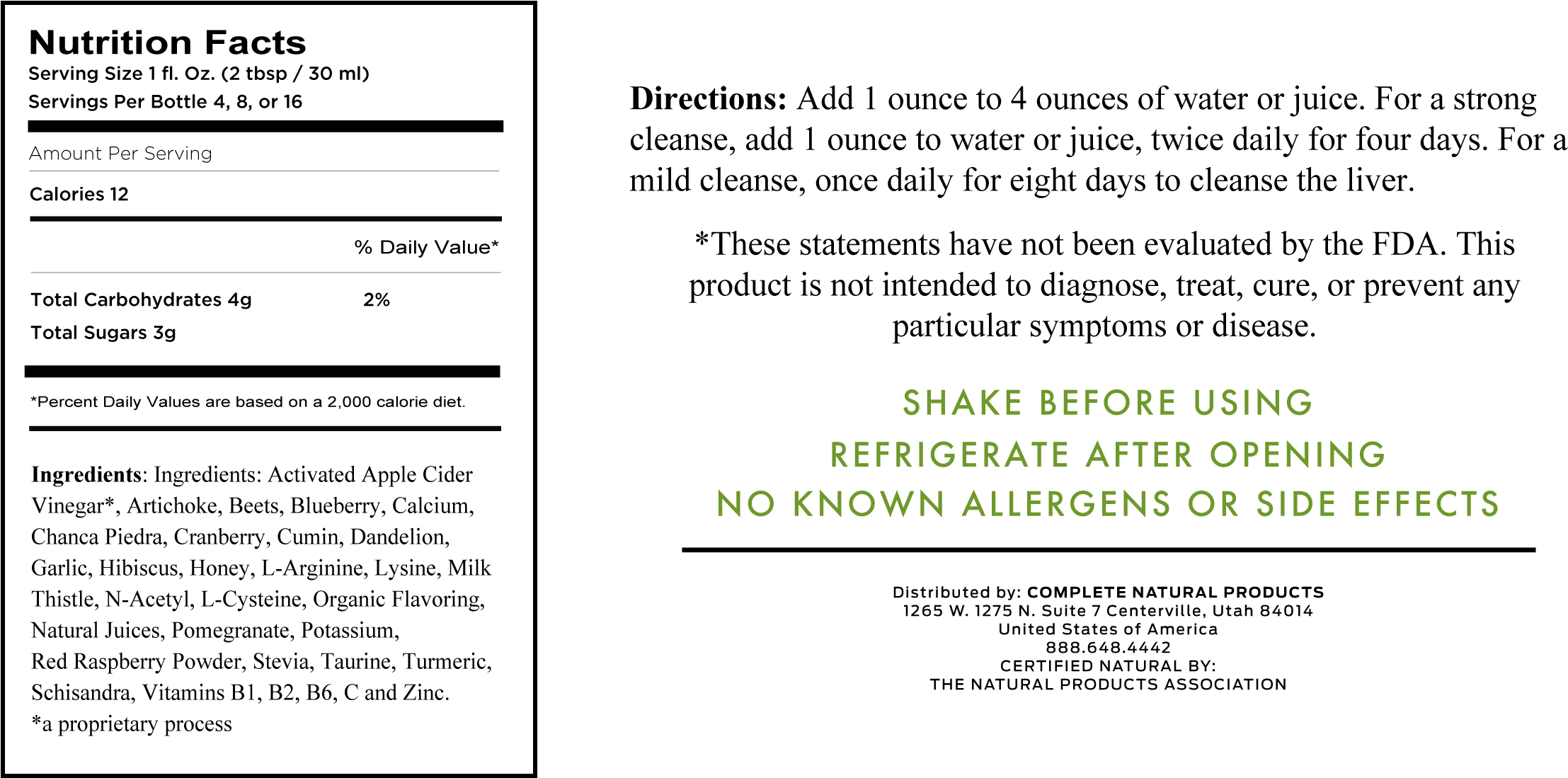 If You Are Looking How To Detox Your Body, Liver Complete - Nutrition Facts For Pussy (2400x1200), Png Download