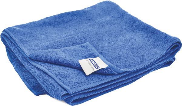 Description - Blue Microfibre Towel (600x600), Png Download
