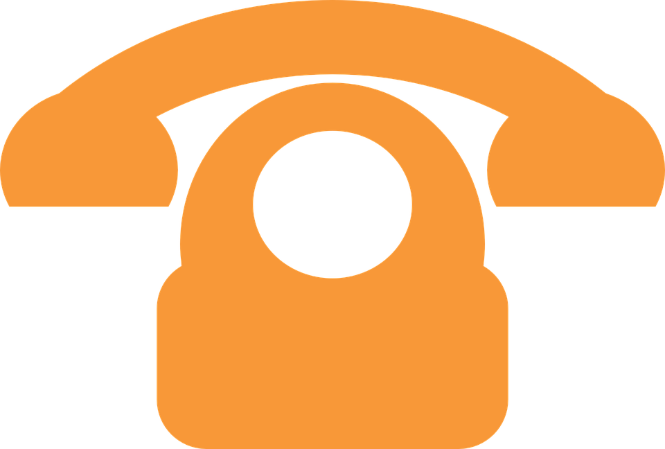 Orange Clipart Cell Phone - Phone Vector Icon Orange (960x648), Png Download