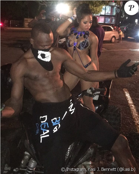 Photo D'usain Et Kasi J - Kasi Bennet E Bolt (950x597), Png Download