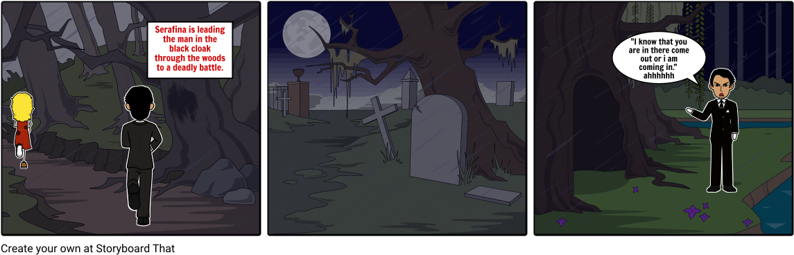 Serafina And The Black Cloak - Cartoon (1164x385), Png Download