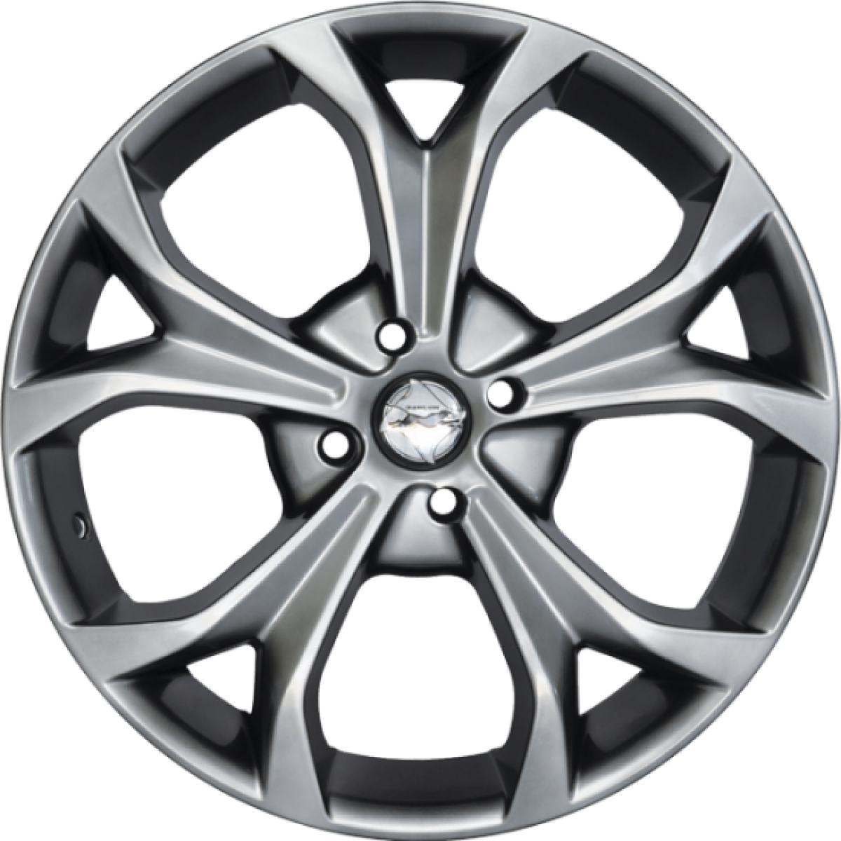 Quantos Parafusos Tem A Roda Do Seu Carro - 18 Audi Machined Black Wheels Rims Set (1200x1200), Png Download