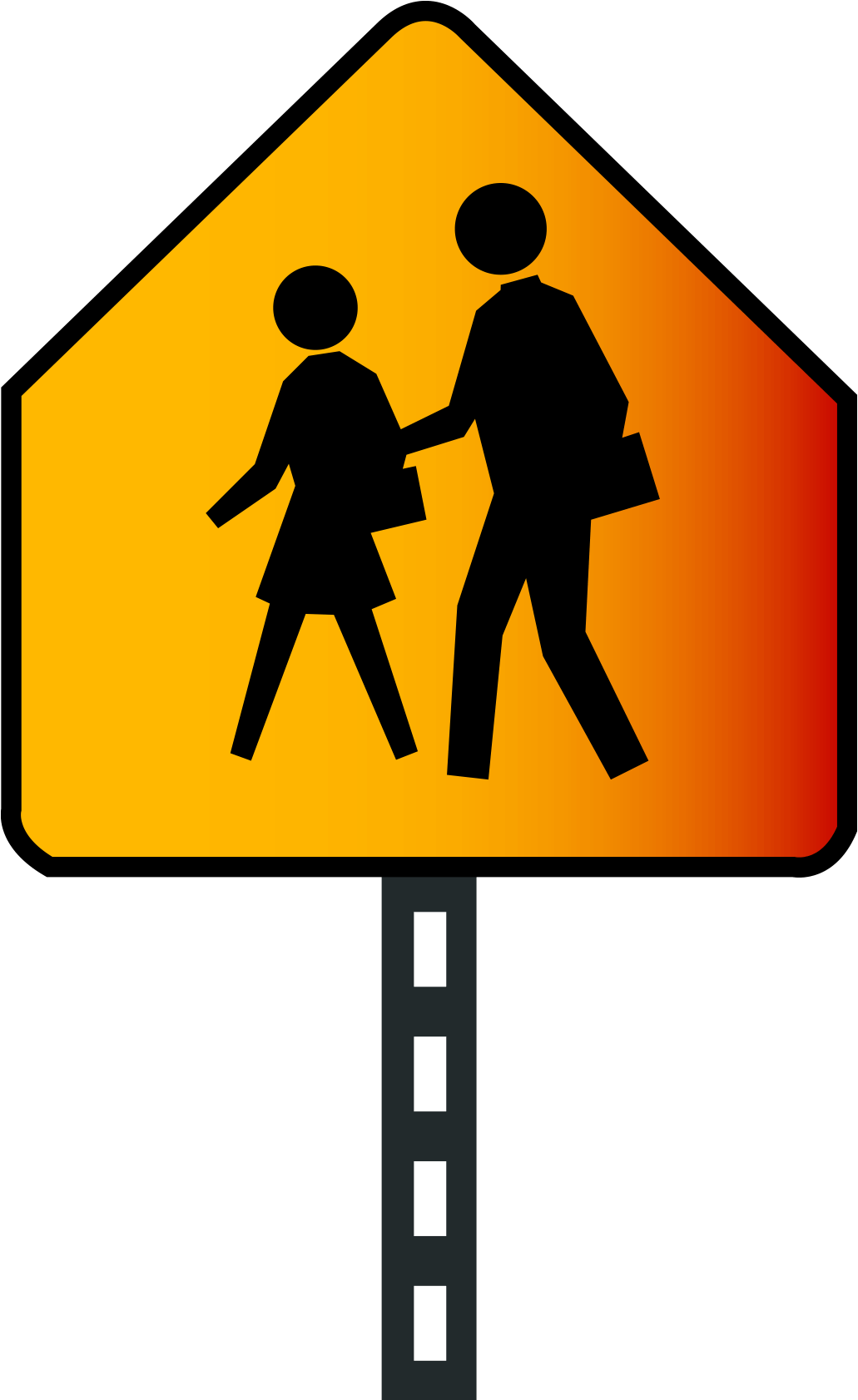 School Crossing Guard Sign (715x715), Png Download