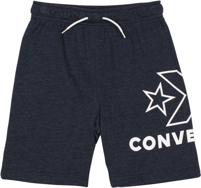 Boys Converse Wrap Around Ft Logo Short Obsidian Heather - Board Short (1200x1200), Png Download