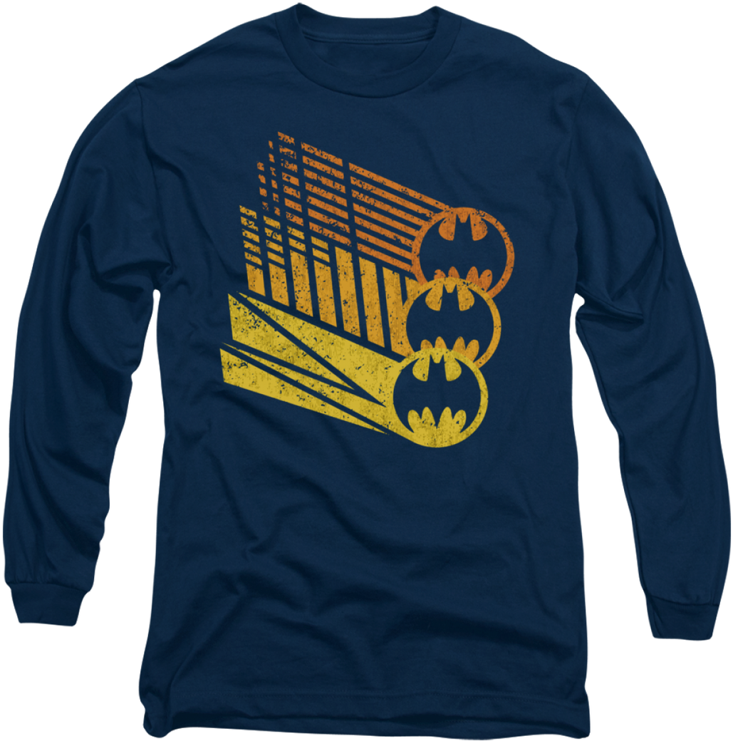 Dorkees - Com - Batman - Bat Signal Shapes Long Sleeve - Long-sleeved T-shirt (1078x1280), Png Download