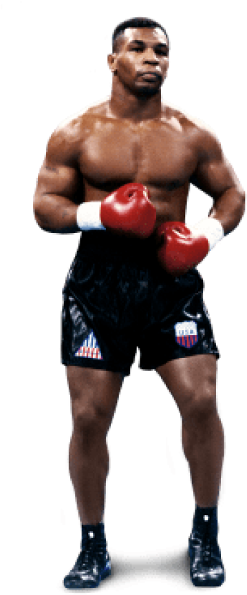 Mike Tyson Standing - Mike Tyson Full Body (400x910), Png Download