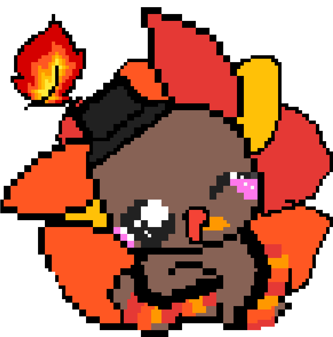 Small Cute Turkey - Pixel Art Umbreon (1200x1200), Png Download