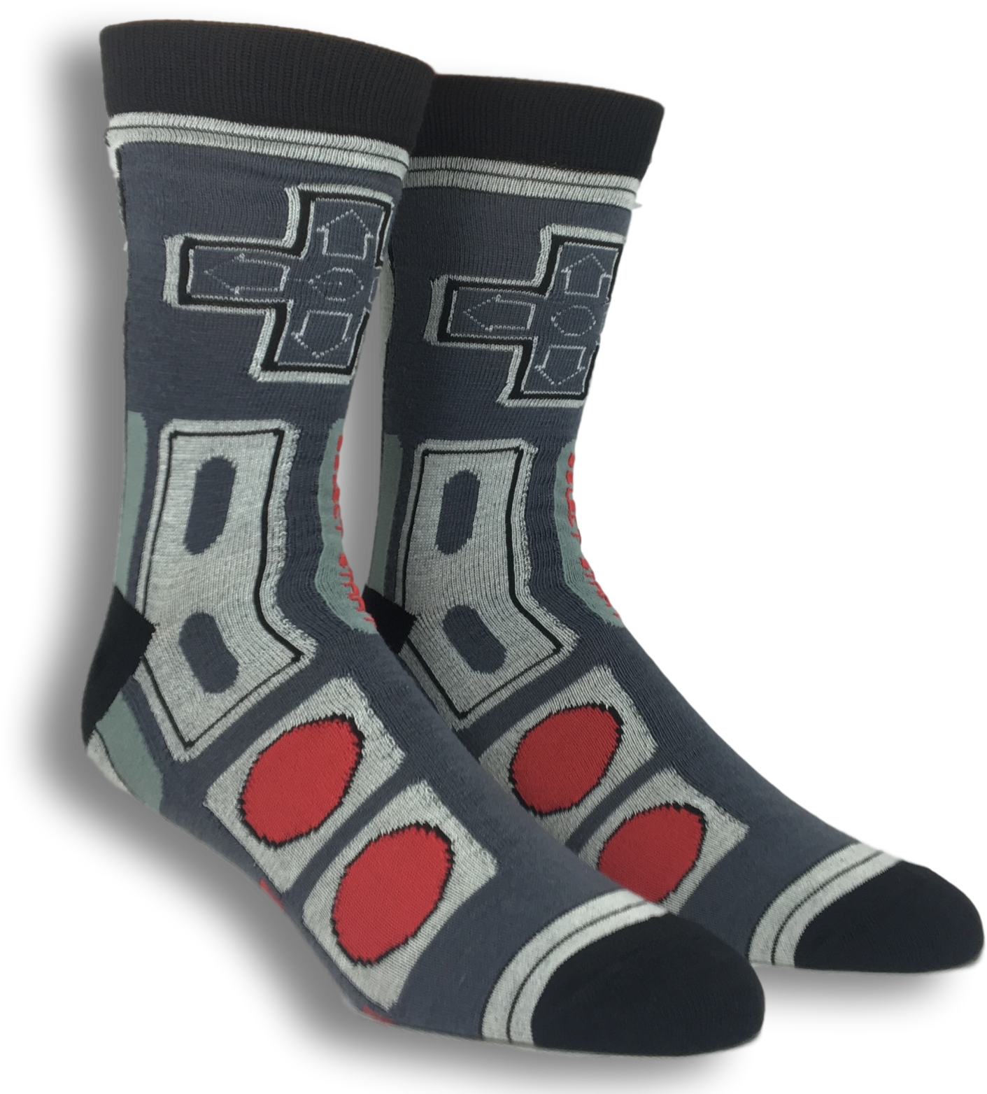 2 Pair Pack Classic Nintendo Controller Socks (1625x1625), Png Download