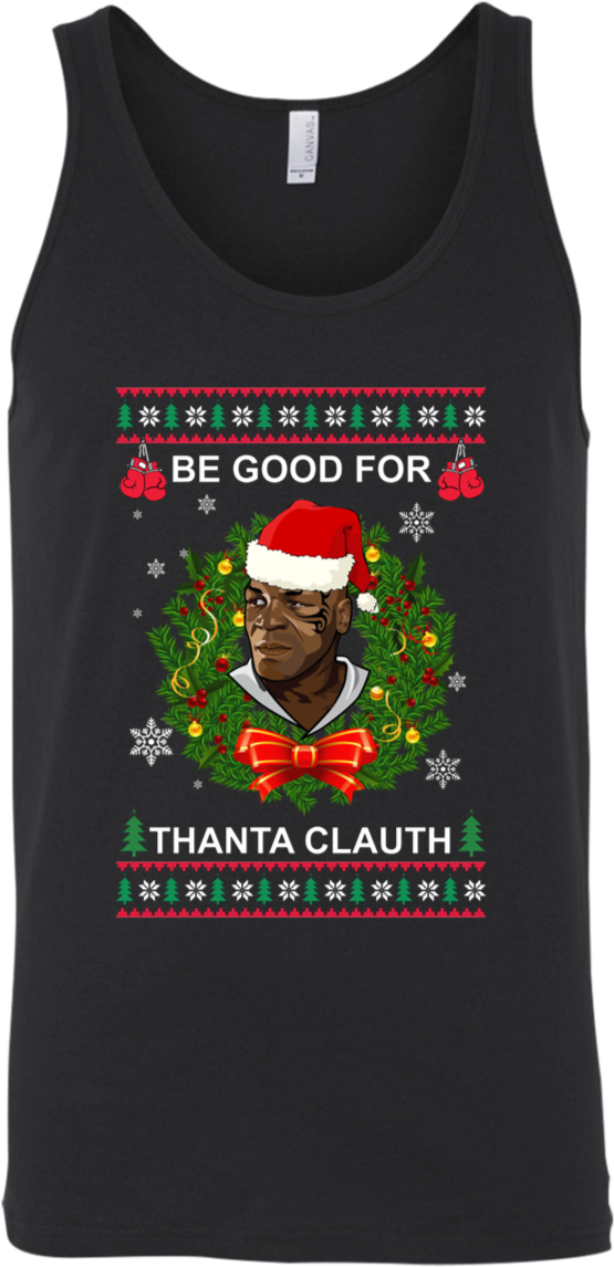 Mike Tyson Thanta Clauth Santa Claus Christmas Unisex - Shirt (1155x1155), Png Download
