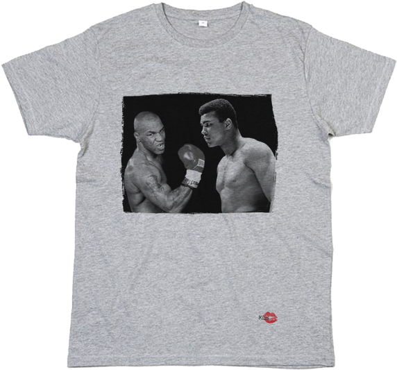 Muhammad Ali/mike Tyson T-shirt £24 From Kiss Clothing - Active Shirt (610x587), Png Download