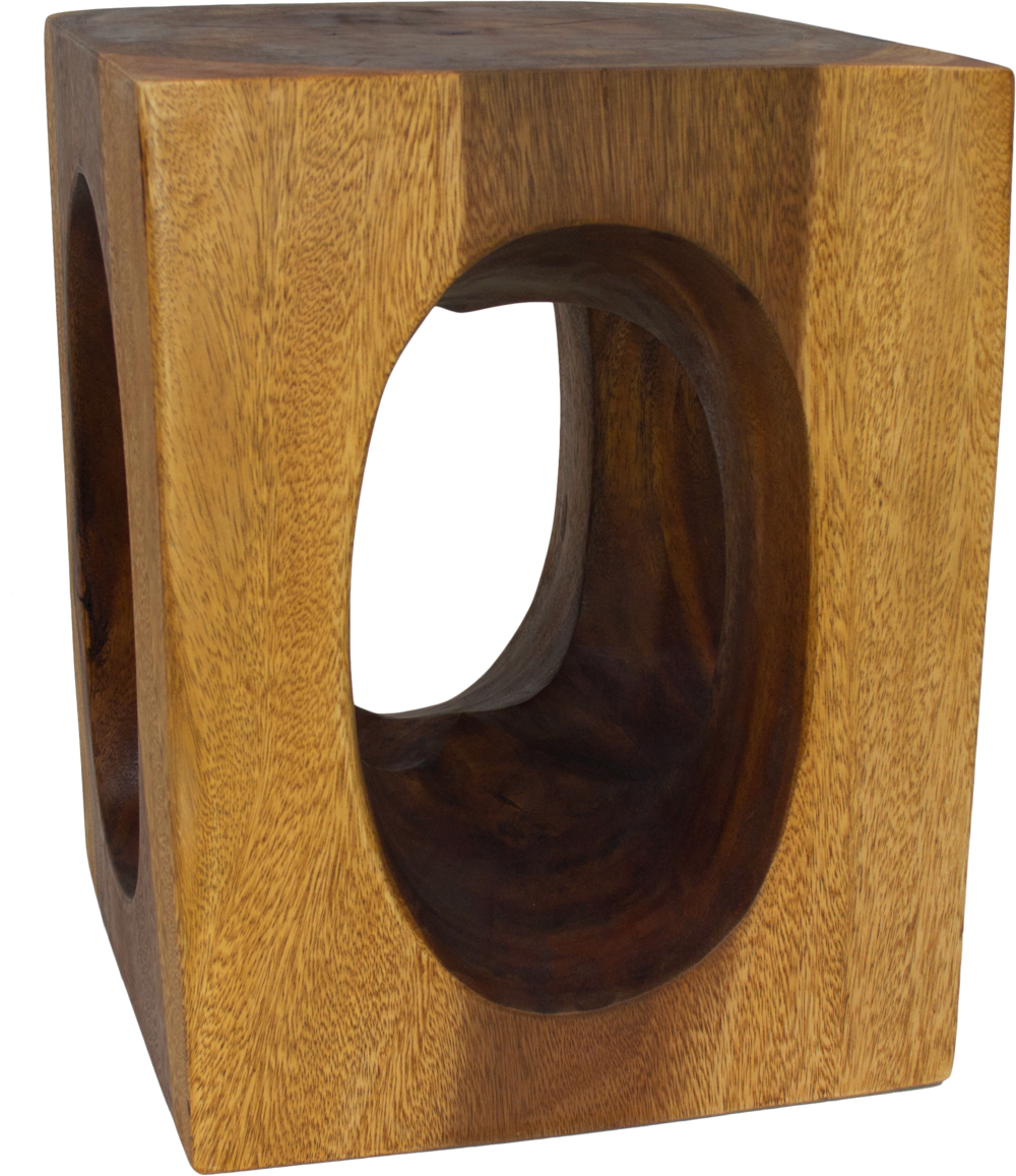 Yangon Teak Side Table (1000x1157), Png Download