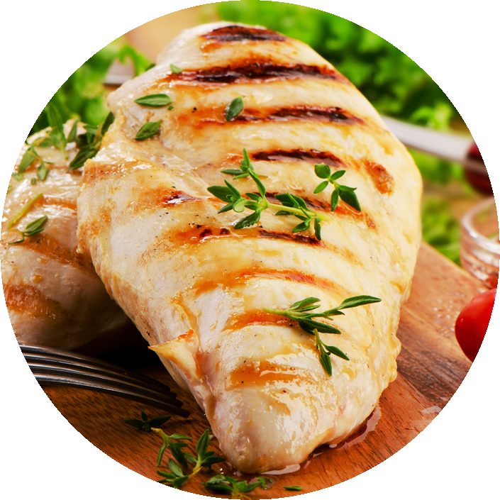 Chicken Breast - Poitrine De Poulet Marinée (705x705), Png Download